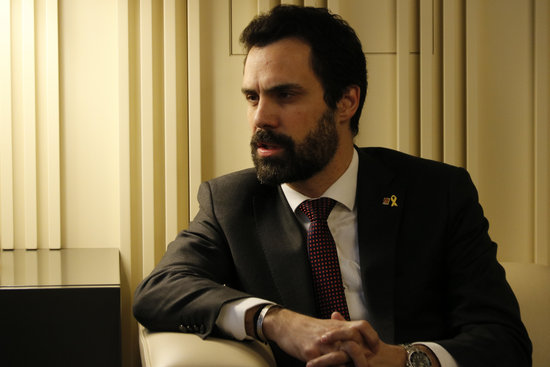 Catalan parliament president Roger Torrent on January 4 2018 (by Guillem Roset)